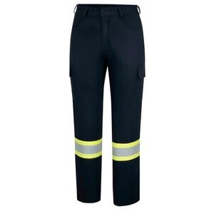 Oberon Navy FR Arc Rated Cargo Reflective Pants Workwear Mens Sz 40x32